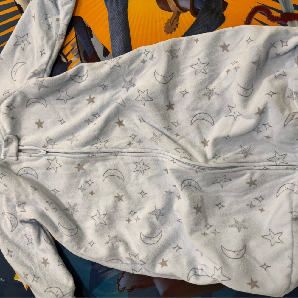 Blue sleep sack fleece